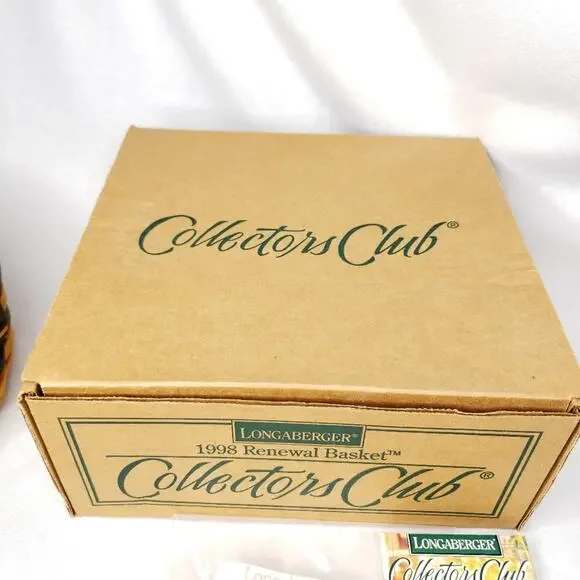 Longaberger Collectors Club Renewal Basket Combo